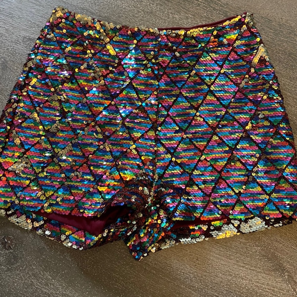 Sequin shorts